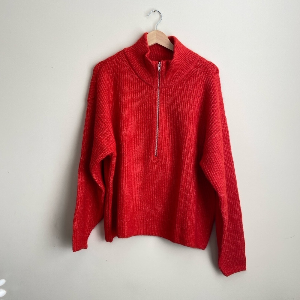 NWT Vince Camuto Half-Zip Pullover Ribbed Knit Sweater size XXL - Picture 3 of 8
